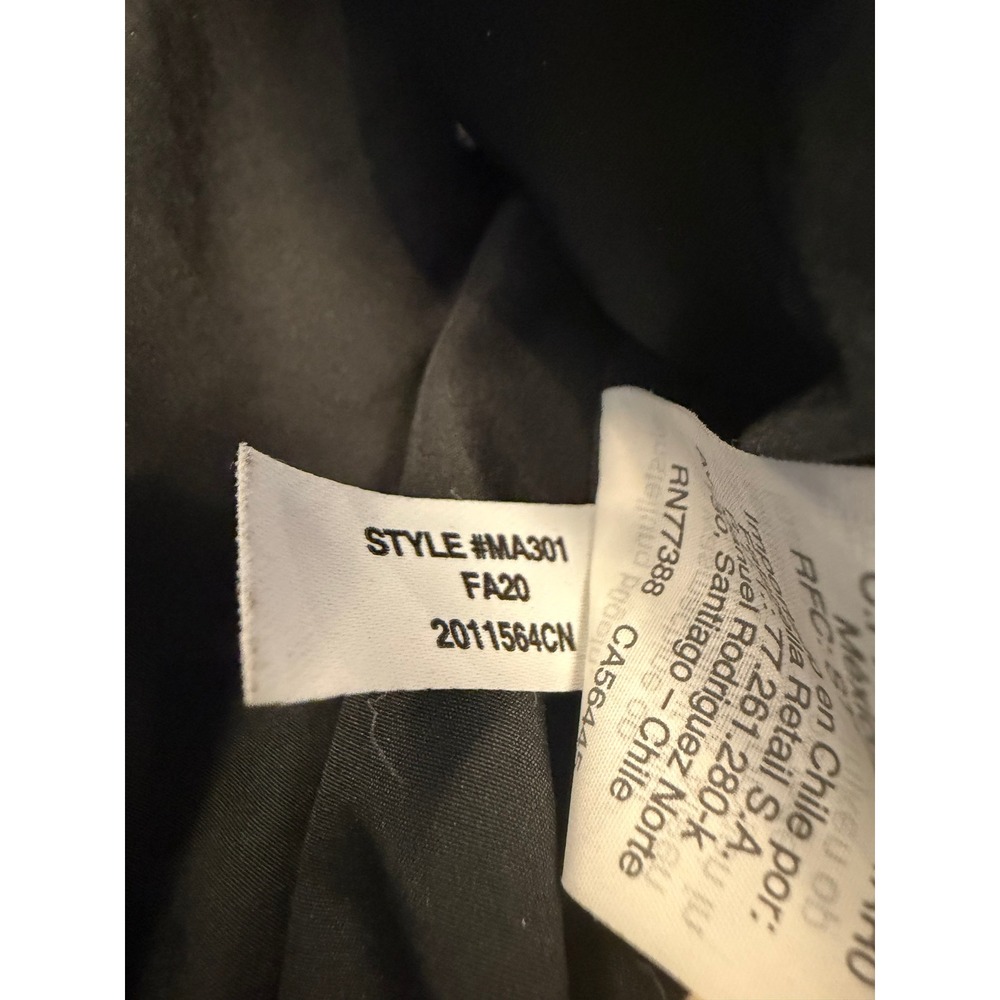 Madewell Womens Black Hooded Puffer Jacket Chevron Quilted Coat XL MA301 FA20 - Picture 3 of 16